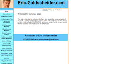 Desktop Screenshot of eric-goldscheider.com