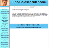 Tablet Screenshot of eric-goldscheider.com